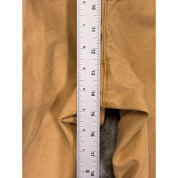 New J Peterman Co Pants 34 x 32 Mens Washed Canvas Pleated Straight Fit - Picture 4 of 6